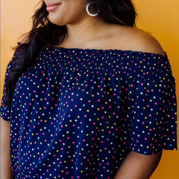 Tiny Twinkling Top in Navy - Picture 11 of 15